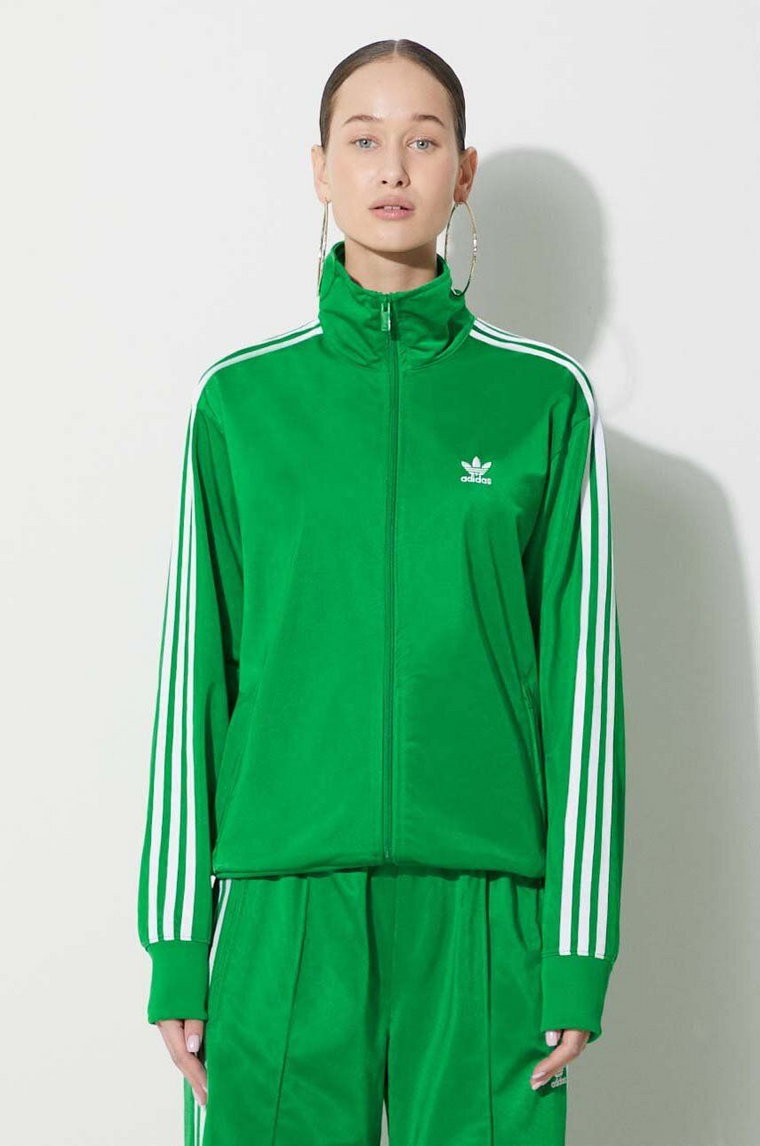 adidas Originals bluza Adicolor Classics Firebird damska kolor zielony z aplikacją IP0604