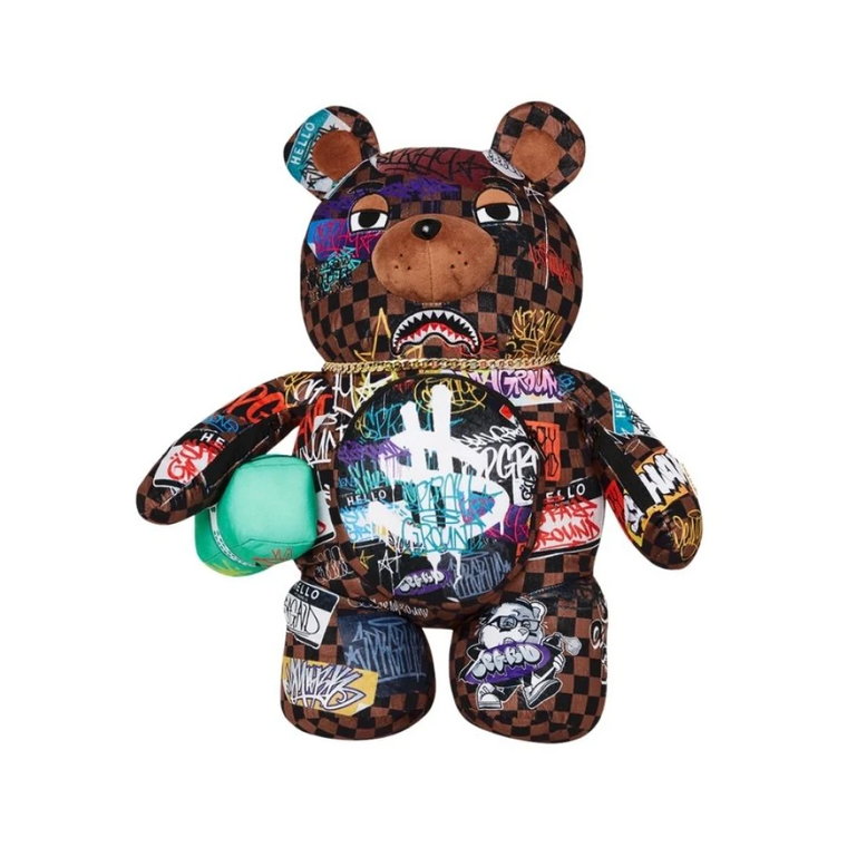 Limitowana edycja Graffiti Check Bear Plecak Sprayground