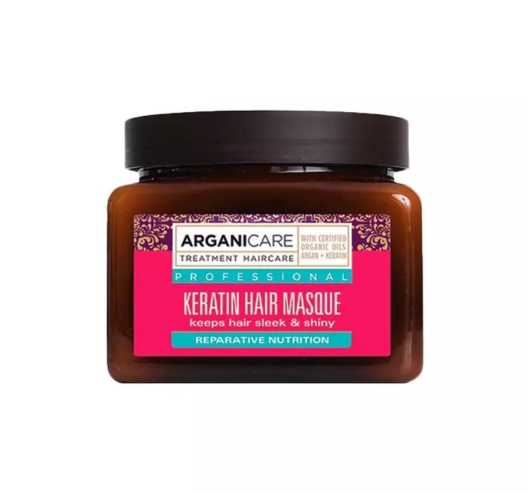 ARGANICARE KERATIN NAPRAWCZA MASKA DO KAŻDEGO RODZAJU WŁOSÓW 500ML