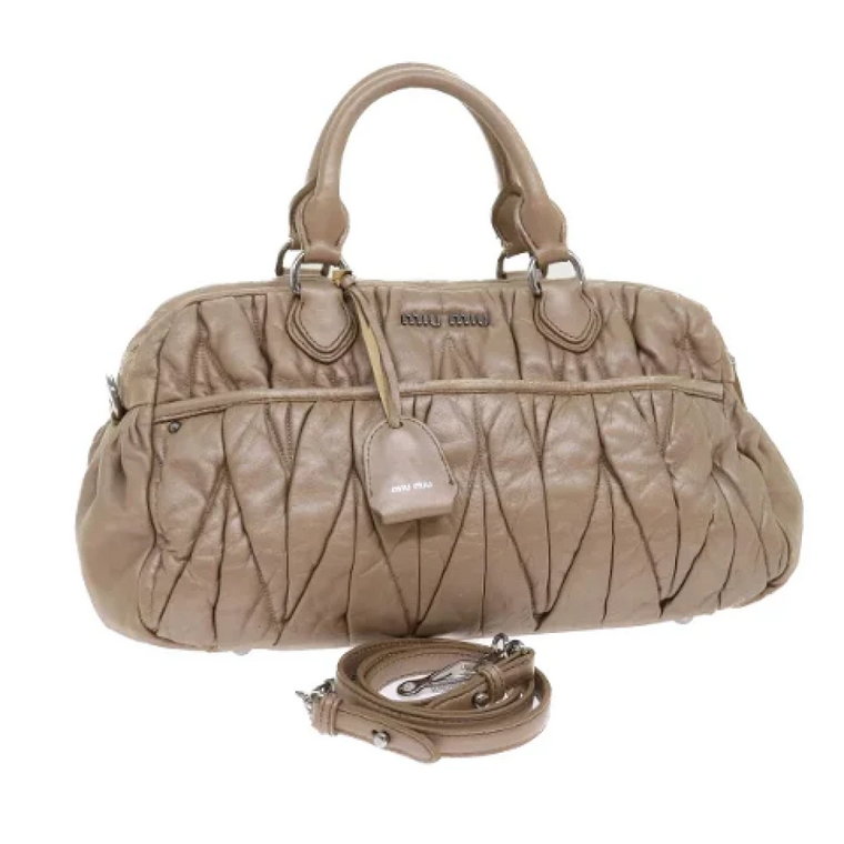 Pre-owned Leather handbags Miu Miu Pre-owned