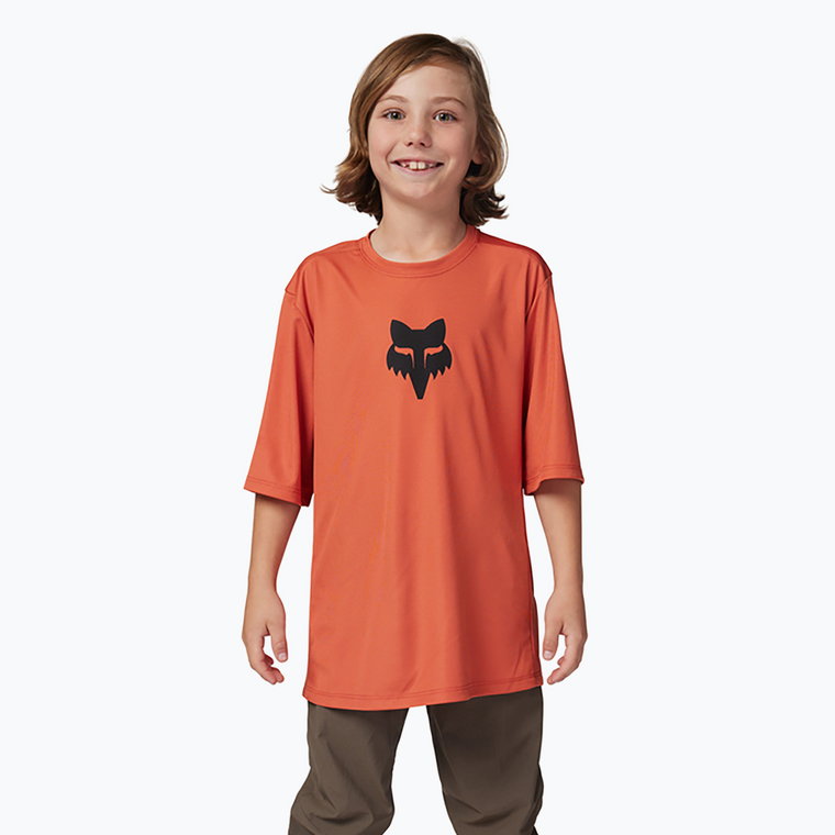 Koszulka rowerowa dziecięca Fox Racing Ranger atomic orange