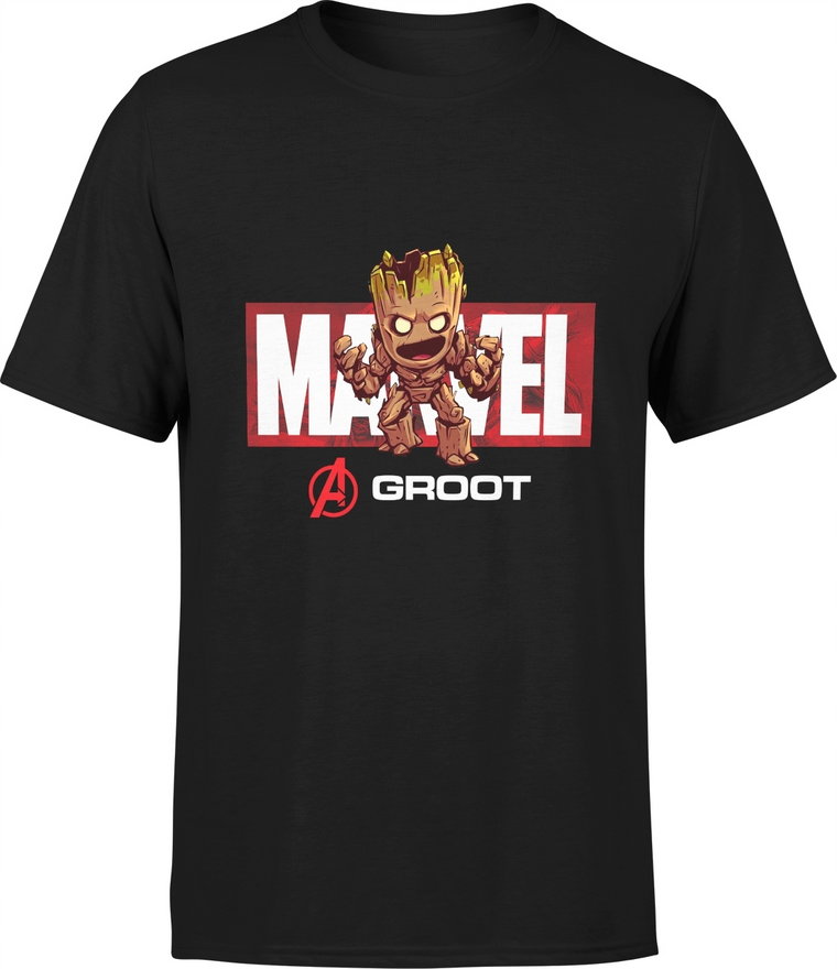 Groot Marvel Koszulka Męska Grot T-shirt Rozmiar S