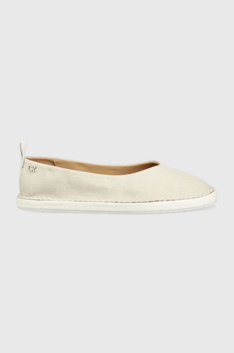 Calvin Klein espadryle Espadrille kolor beżowy