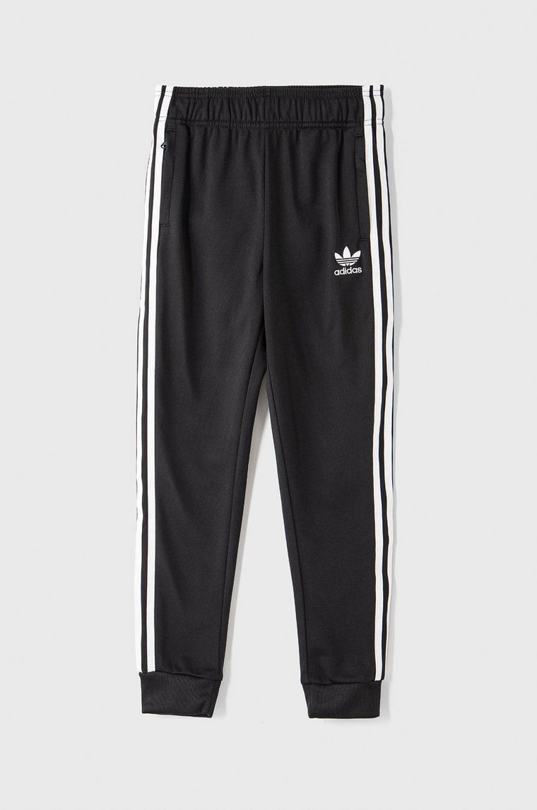 adidas Originals Spodnie dziecięce GN8453 kolor czarny z aplikacją