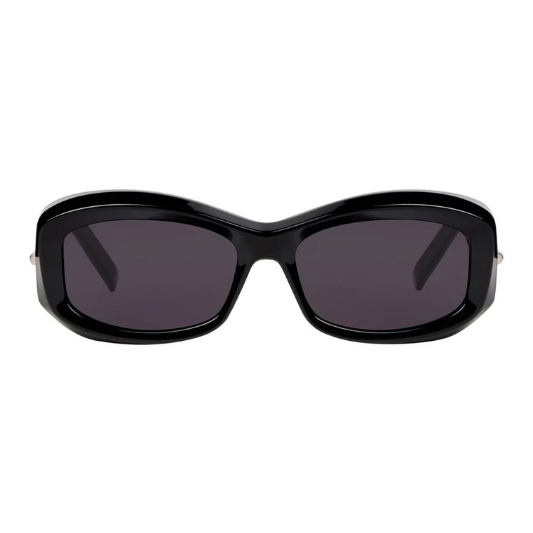 Błyszczące Czarne Okulary Owalne Givenchy