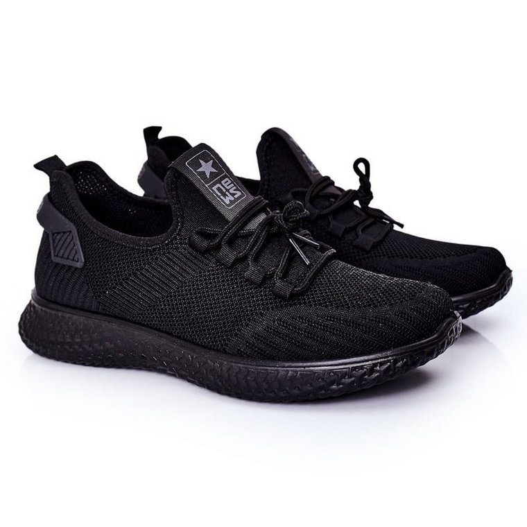 Męskie Sportowe Buty Slip-On Czarne Ryan