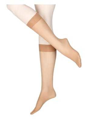 Wolford Podkolanówki Satin Touch, 3 Szt. W Opakowaniu beige