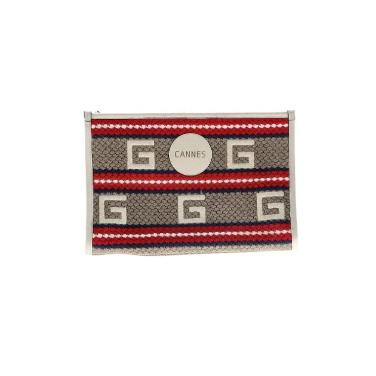 Pre-owned Canvas clutches Gucci Vintage