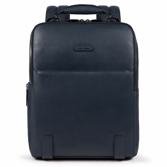 Piquadro Modus Plecak Specjalny Skórzany 40 cm Komora na laptopa blue