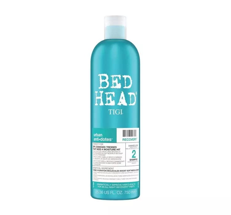 TIGI BED HEAD URBAN ANTI+DOTES RECOVERY SZAMPON DO WŁOSÓW REGENERACJA 750ML