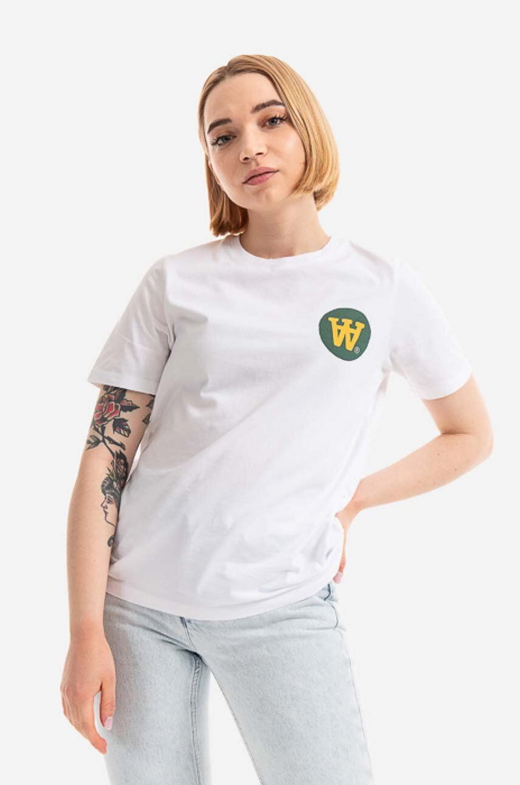 Wood Wood t-shirt bawełniany kolor biały 10282501.2222-WHITE