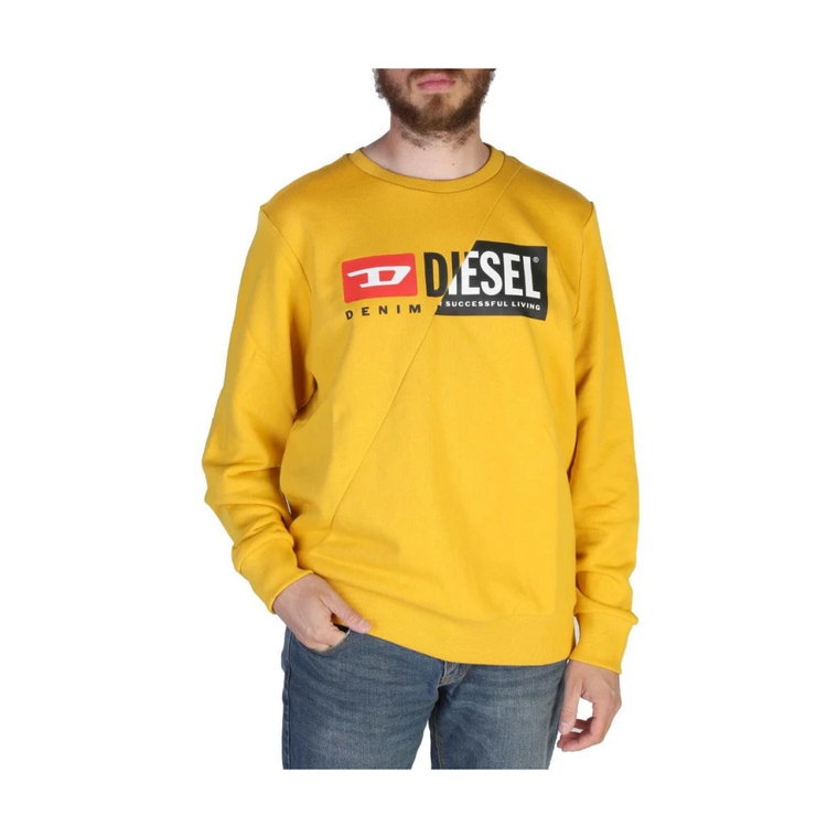 Uniwersalny Żółty Sweter dla Mężczyzn Diesel