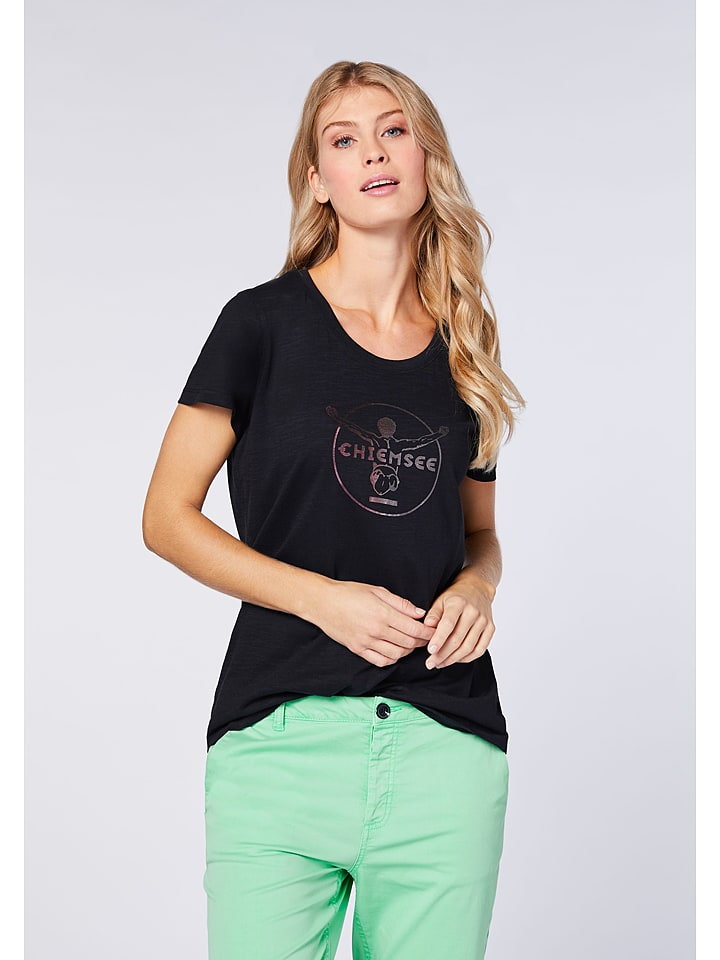 Chiemsee Koszulka "Taormina" w kolorze czarnym ze wzorem