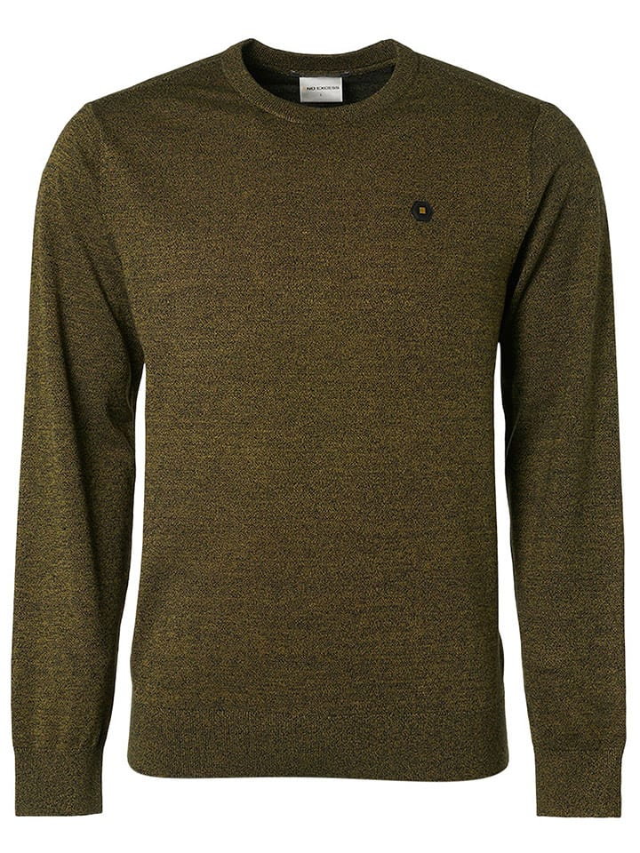 No Excess Sweter w kolorze khaki