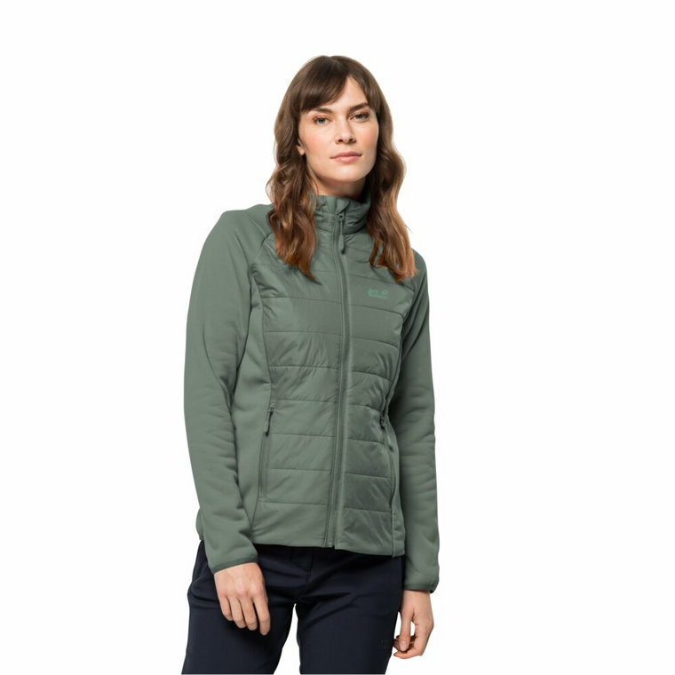 Damska kurtka Jack Wolfskin BERGLAND HYBRID W hedge green - S