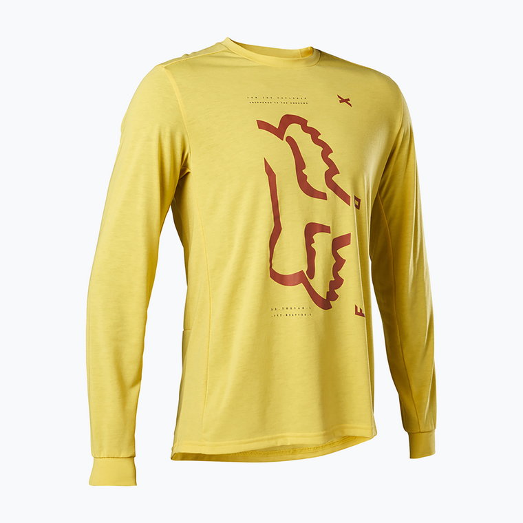 Longsleeve rowerowy męski Fox Racing Ranger Dr pear yellow