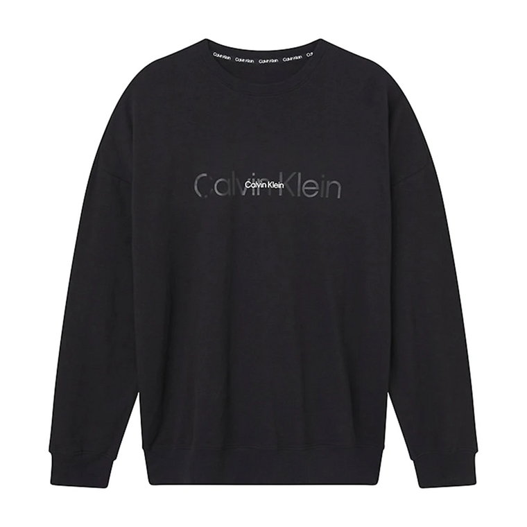 Czarny Sweter Polarowy Calvin Klein