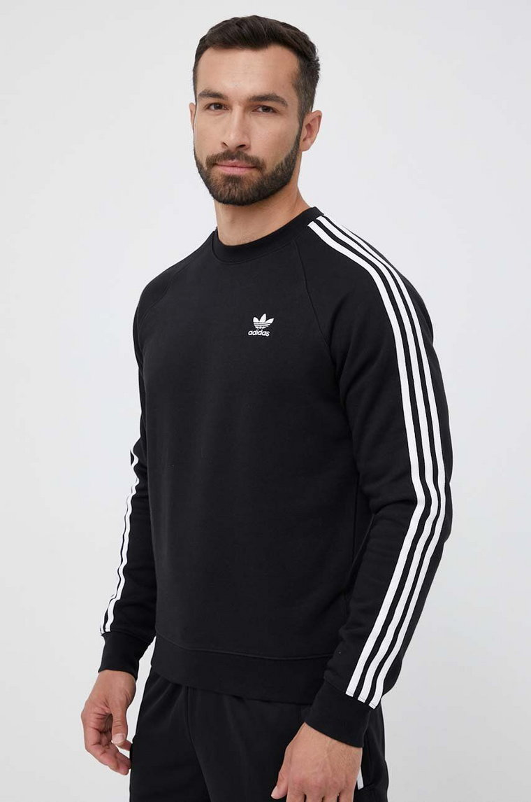 adidas Originals bluza 3-Stripes męska kolor czarny z aplikacją IM2087