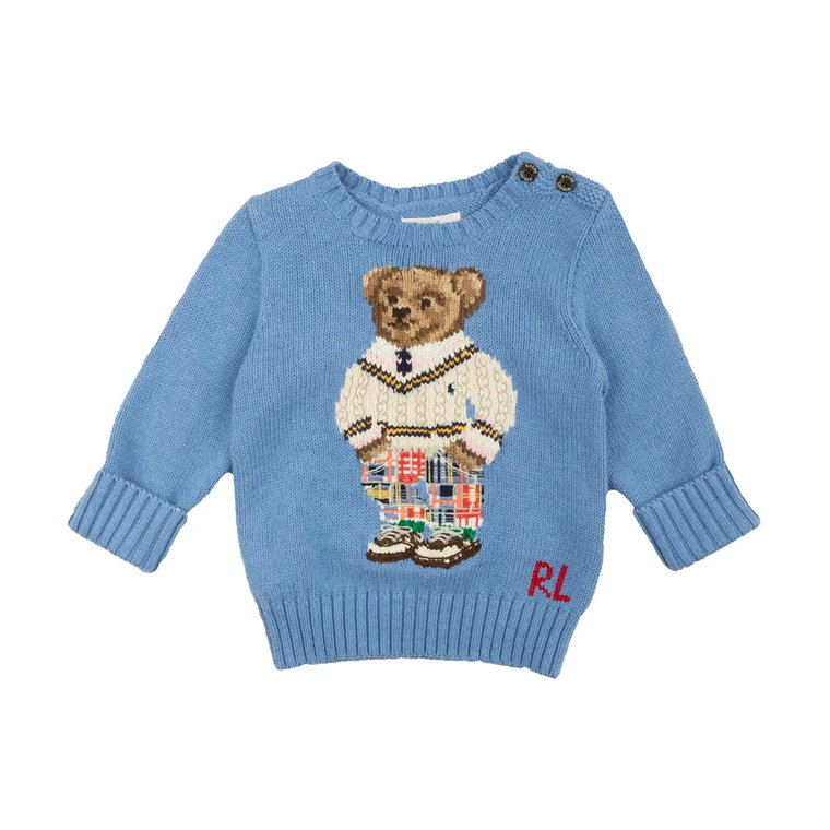 Stylowy Niebieski Sweter Ralph Lauren