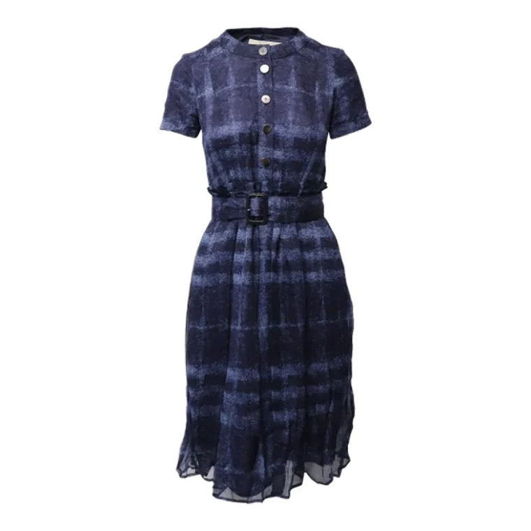 Pre-owned Silk dresses Burberry Vintage