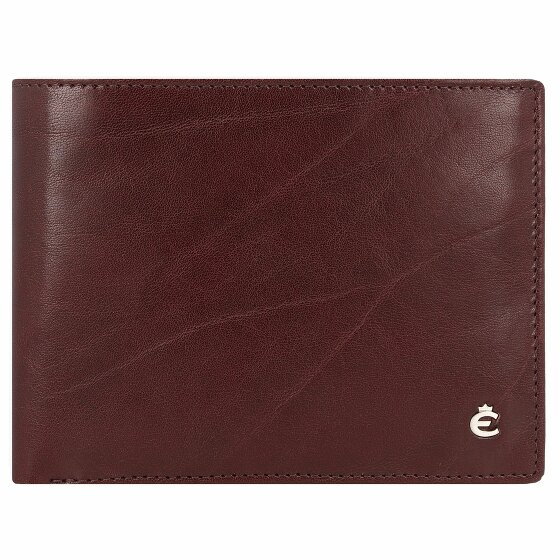 Esquire Toscana Portfel Ochrona RFID Skórzany 12.5 cm coffee