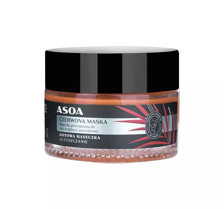 ASOA MASECZKA DO TWARZY CZERWONA GLINKA 50ML