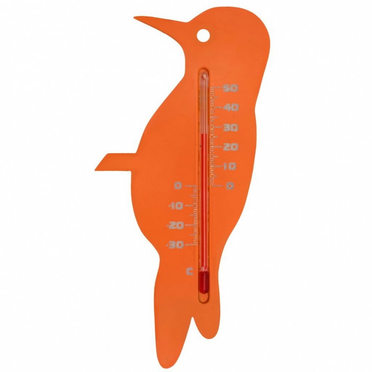 Nature Zewnętrzny termometr ogrodowy, w kształcie zięby, pomarańczowy kod: V-428540