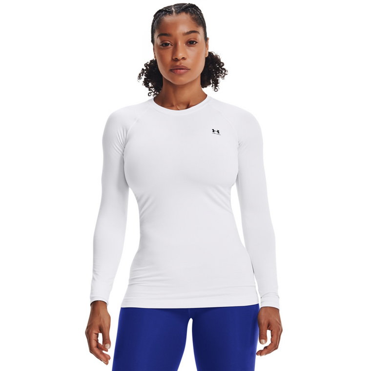 Damska bielizna treningowa termoaktywna (góra) Under Armour UA CG Authentics Crew - biała