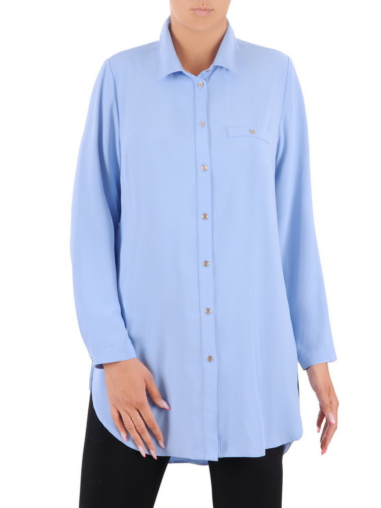 Błękitna, klasyczna koszula damska 36661