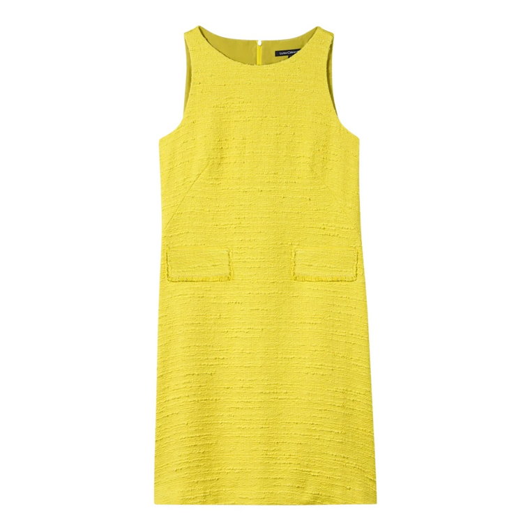 Sukienka w stylu lat 60. Cytrynowy żółty Luisa Cerano