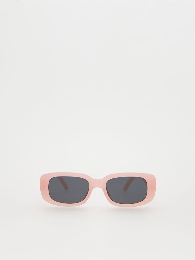 Reserved - Okulary przeciwsłoneczne - pastelowy róż