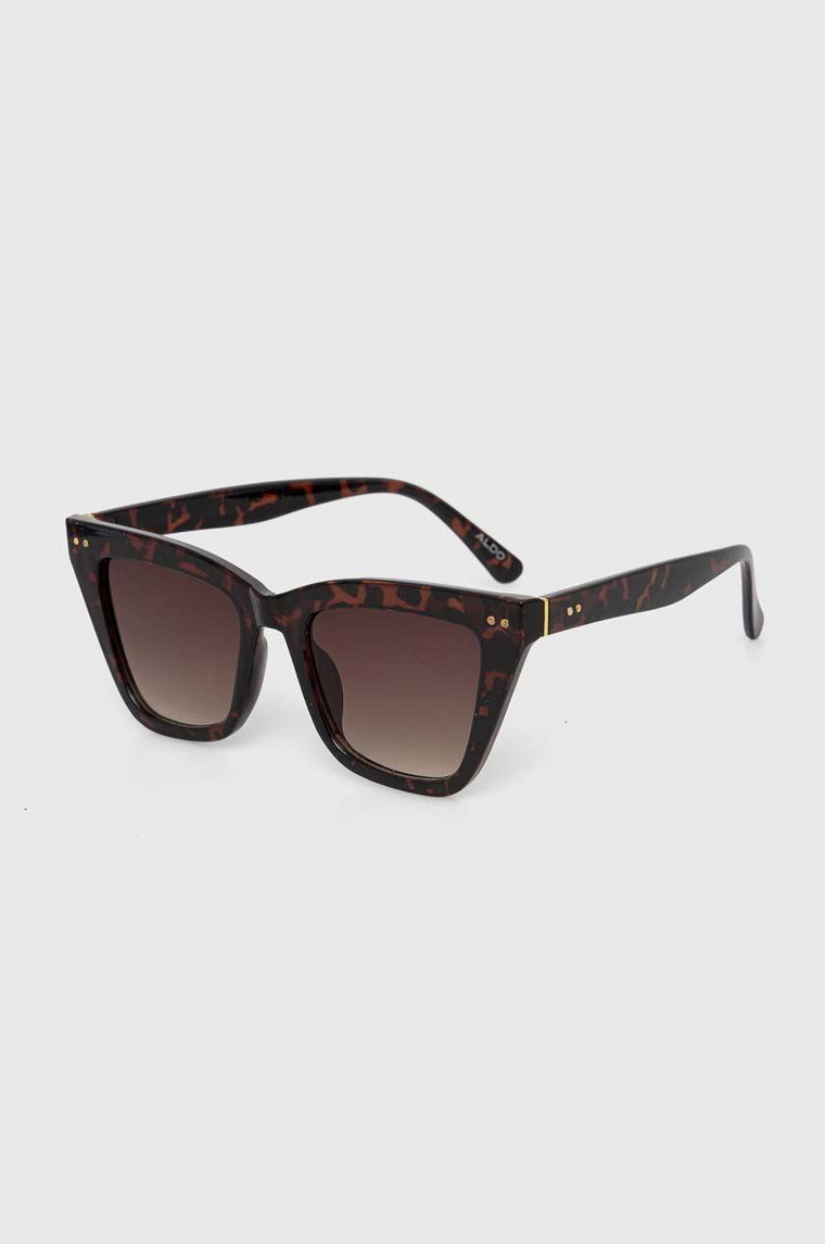 Aldo okulary przeciwsłoneczne BROOKERS damskie kolor brązowy BROOKERS.240
