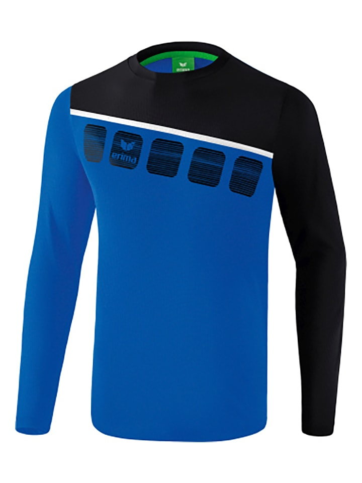 erima Koszulka sportowa "5-C" w kolorze niebiesko-czarnym