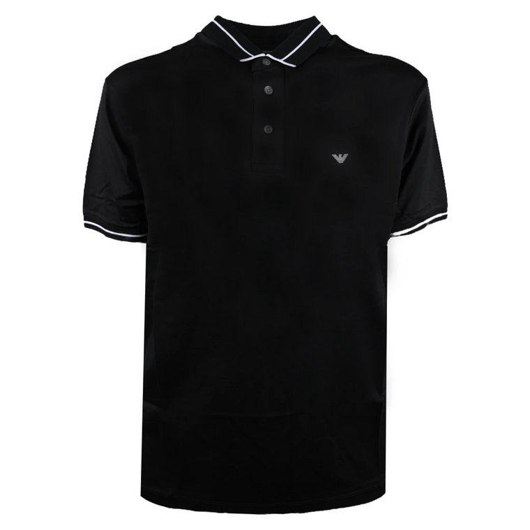 Lyocell Bawełniany Polo T-Shirt Emporio Armani