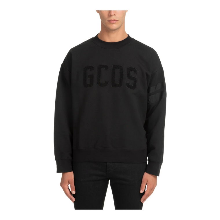 Jednokolorowy Sweter z Logo Gcds