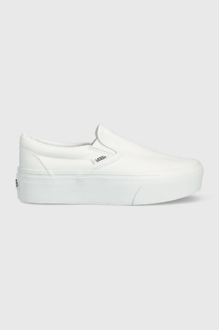 Vans tenisówki Classic Slip-On Stackform damskie kolor biały VN0A7Q5RW001