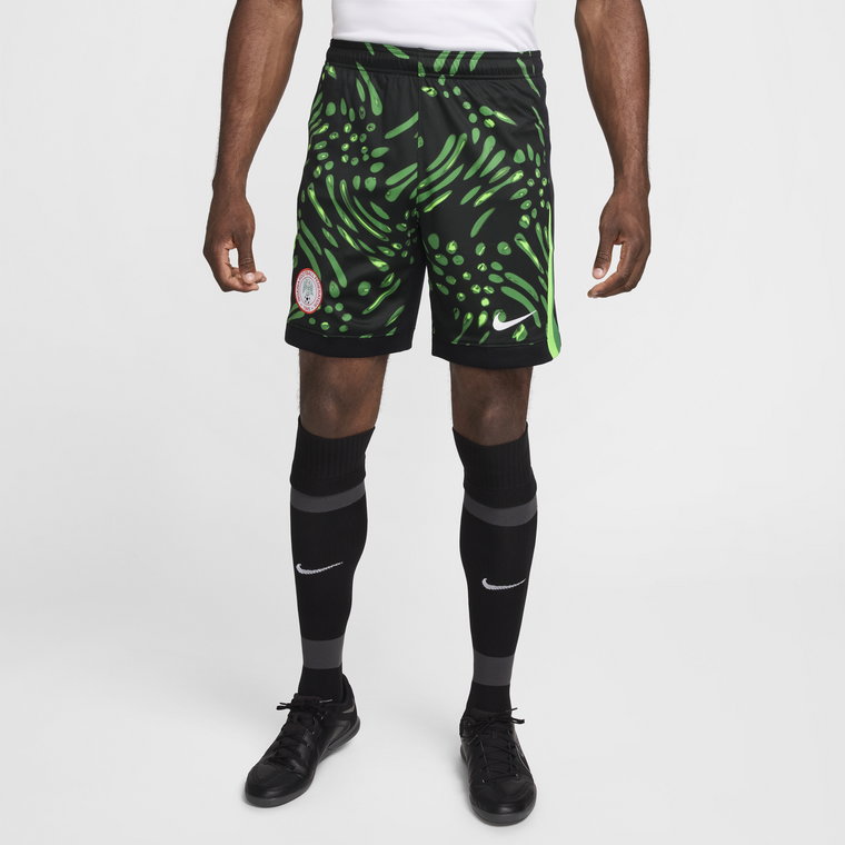 Męskie spodenki piłkarskie Nike Dri-FIT Nigeria Stadium 2024 (wersja wyjazdowa)  replika - Czerń