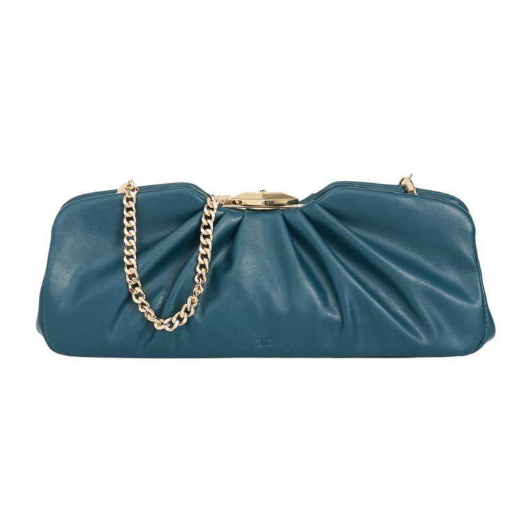 Puffy Clutch z syntetycznego materiału Elisabetta Franchi