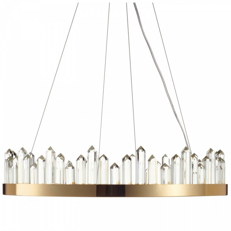 Lampa wisząca lusso led złota 60 cm kod: DN918 gold