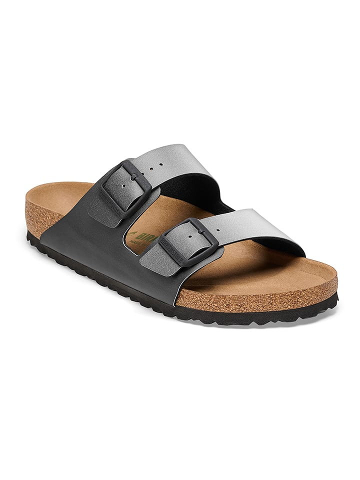 Birkenstock Klapki "Arizona" w kolorze czarno-białym