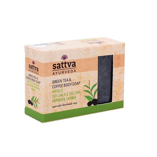 Sattva Ayurveda Mydło Do Ciała Zielona Herbata I Kawa, 125G