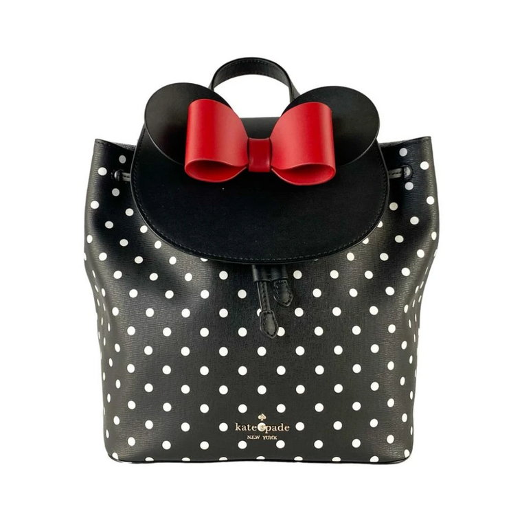 Minnie Mouse Skórzany Plecak z Designem Kokardki Kate Spade