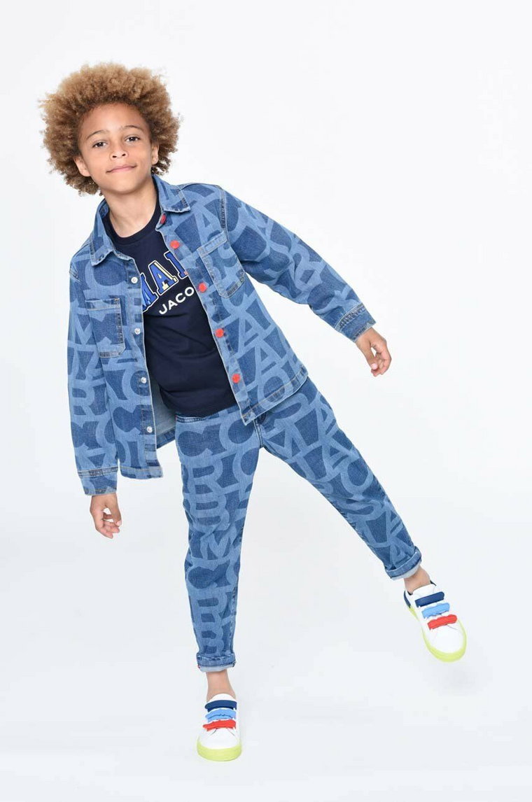 Marc Jacobs kurtka jeansowa dziecięca kolor szary
