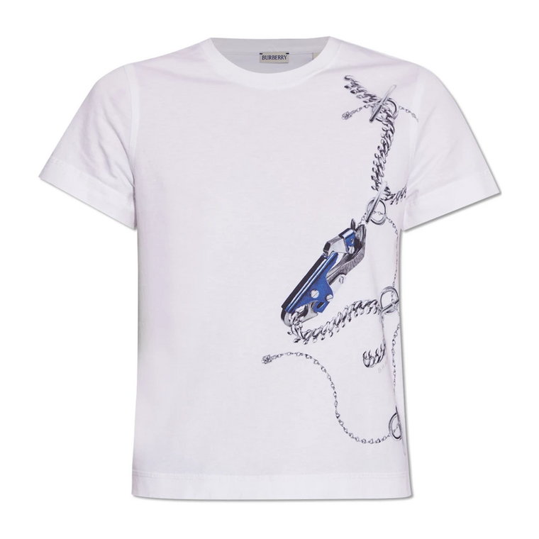 T-shirt z nadrukiem Burberry