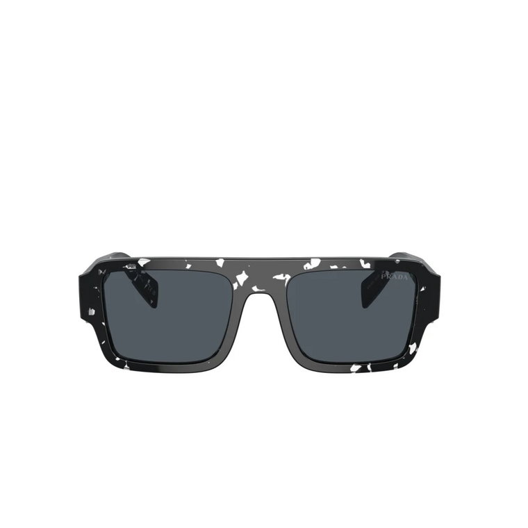 Kwadratowe Okulary przeciwsłoneczne z octanu w czarnym żółwiu Prada
