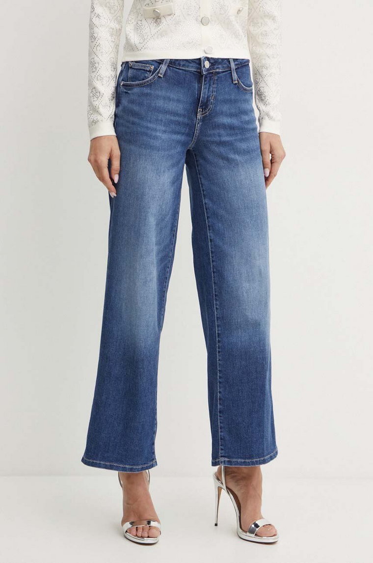 Guess jeansy damskie medium waist W4YA96 D5926