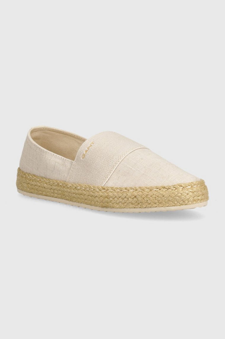 Gant espadryle Raffiaville kolor beżowy 28569606.G22