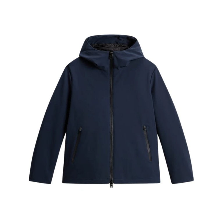 Niebieska Kurtka Softshell dla Mężczyzn Woolrich