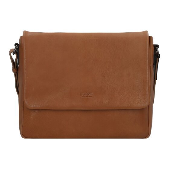 Lloyd Briefcase Messenger Skórzany 31 cm Komora na laptopa cognac