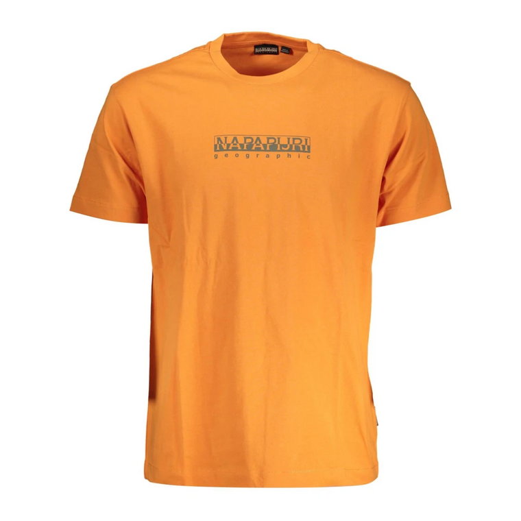 Orange Cotton T-Shirt Napapijri